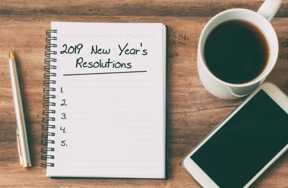 Top 5 des bonnes résolutions pour l’année 2019