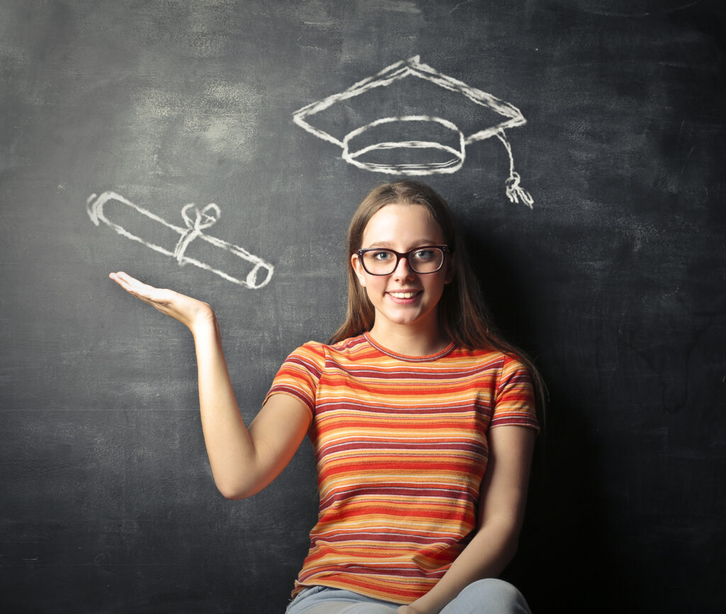 jeune femme diplômée