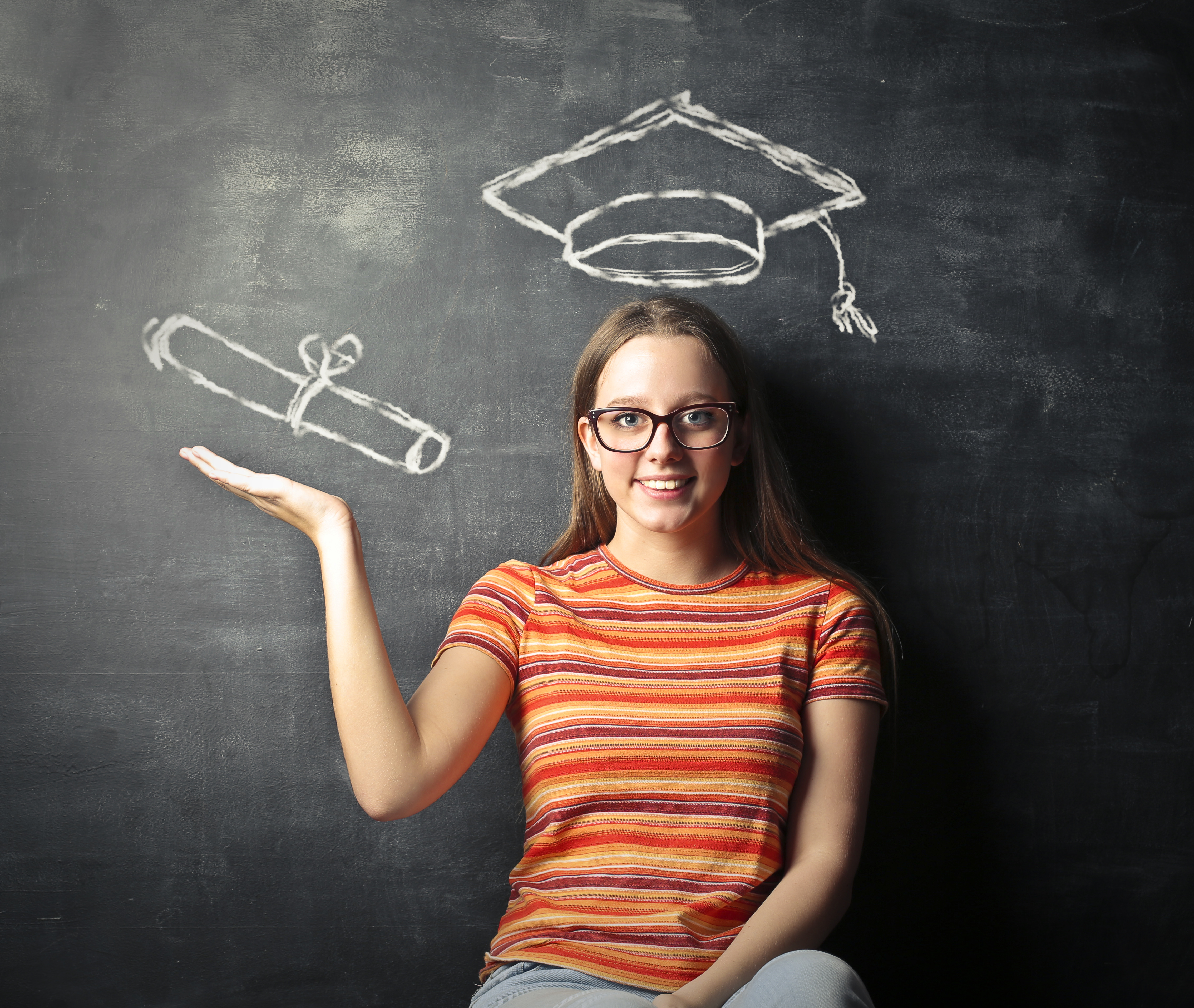 jeune femme diplômée