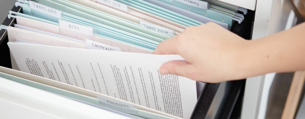 meuble de rangement de documents